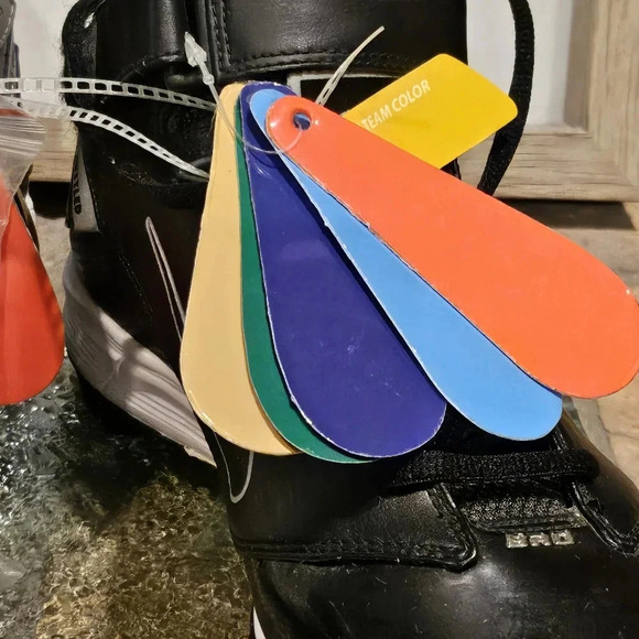 Nike Super Bad Never Out Football Cleats Change Swoosh Color Size 7.5 - Picture 2 of 7